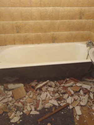 AVANT - Pose douche à Limoges 87